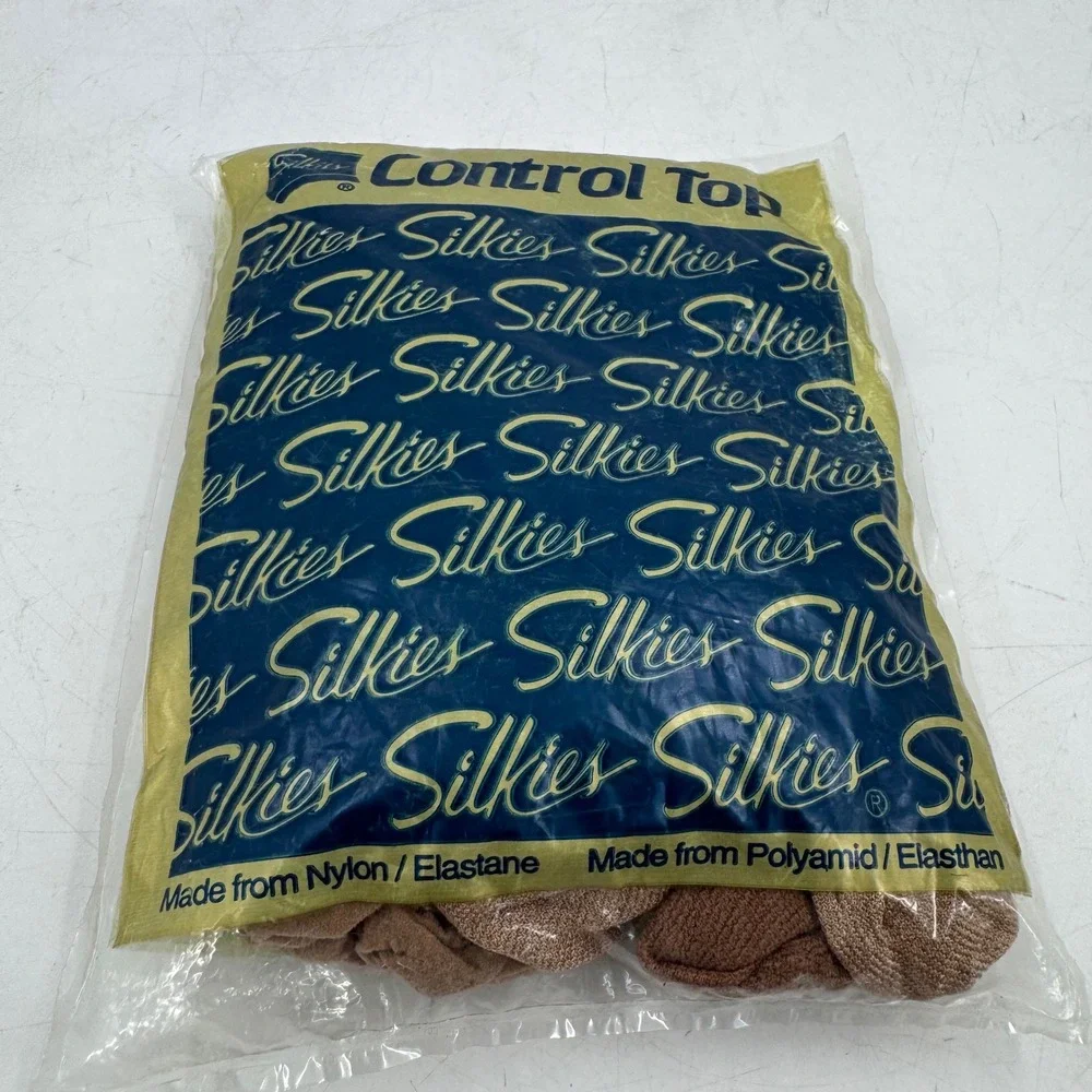 Silkies Control Top Hose with‎ Support Legs Queen Nude 20 Denier Nylon Elastane
